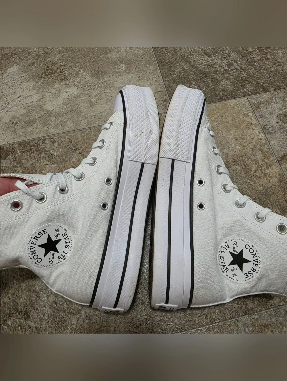 Converse Chuck Taylor All Star Lift Platform High Top Canvas Sneaker / Women's 8 - Picture 5 of 7